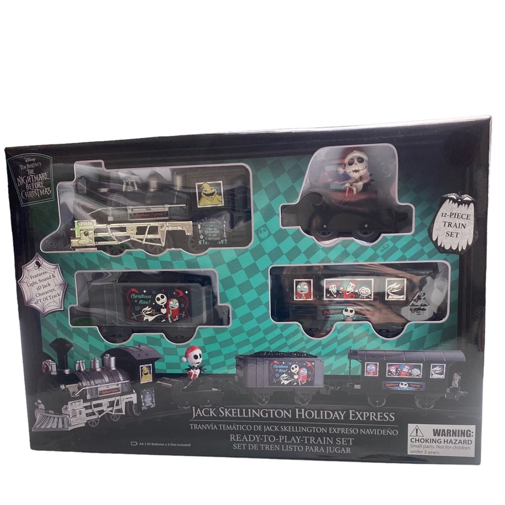 Disney Nightmare Before Christmas Jack Skellington Holiday Express Train Set NEW